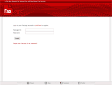 Tablet Screenshot of login.faxlogic.com